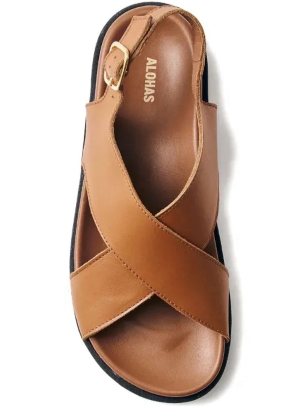 ALOHAS Nico Tan leather sandals